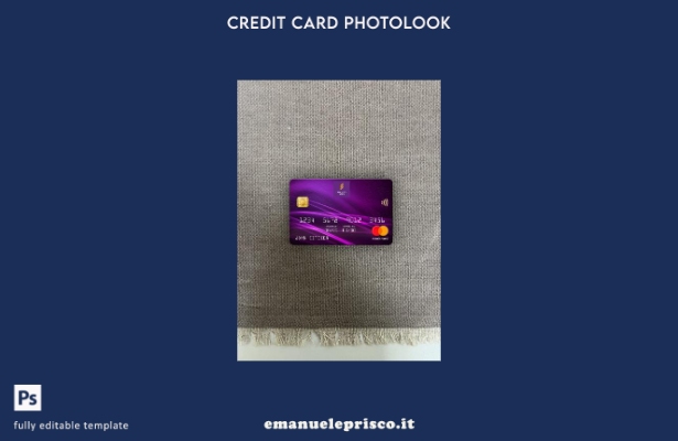 modello frontale photolook mastercard della Nigeria Polaris Bank in stile verifi